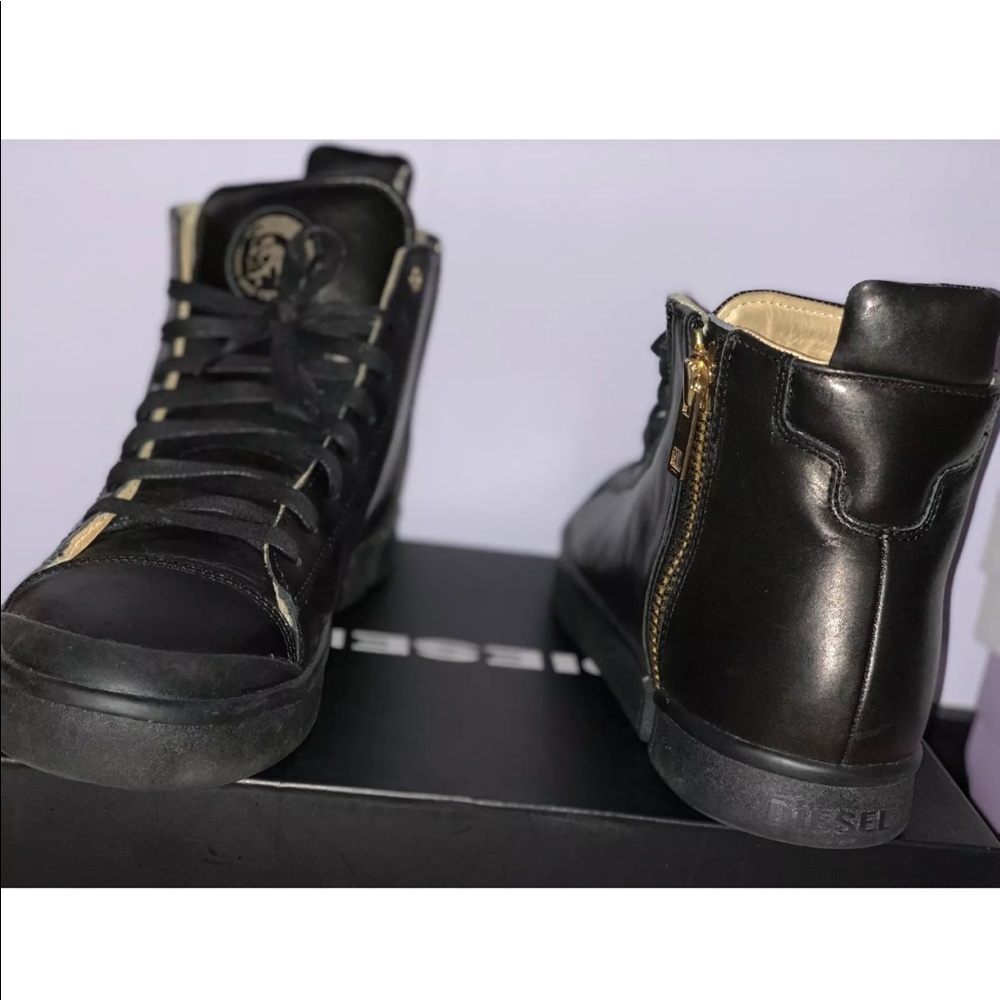 Diesel S Nentish men’s  leather sneakers sz.12